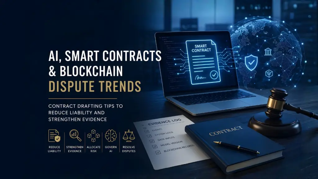 AI, Smart Contracts & Blockchain Dispute Trends: Contract Drafting Tips to Reduce Liability and Strengthen Evidence